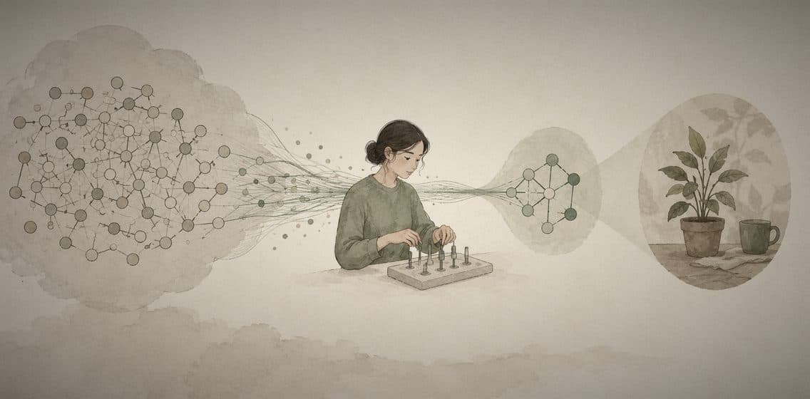 파인튜닝의 개념을 본문 안에서 다른 각도로 비춰 보는 편집형 일러스트.