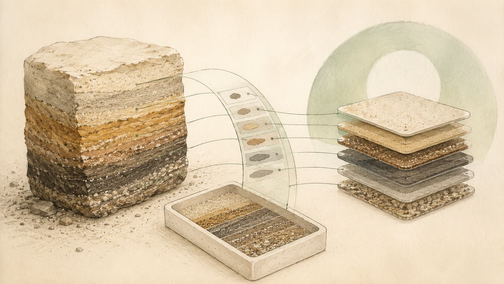 Editorial illustration representing Schema: The agreed-upon shape of a piece of data.